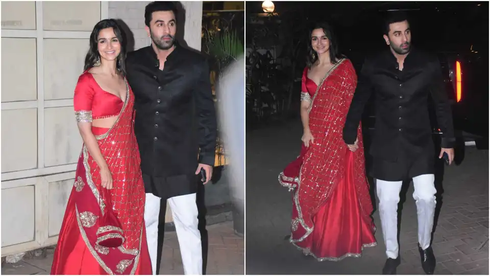 Alia Bhatt and Ranbir Kapoor arrive in style at Kareena Kapoor Khan's Diwali bash