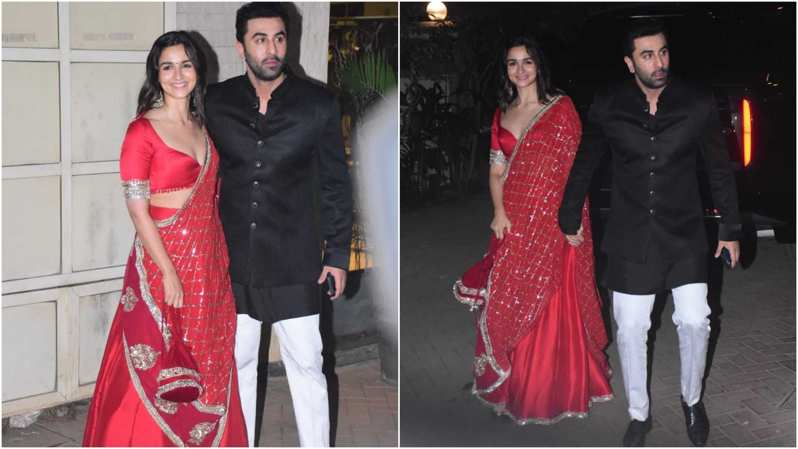 <p>Alia Bhatt and Ranbir Kapoor arrive in style at Kareena Kapoor Khan's Diwali bash</p>