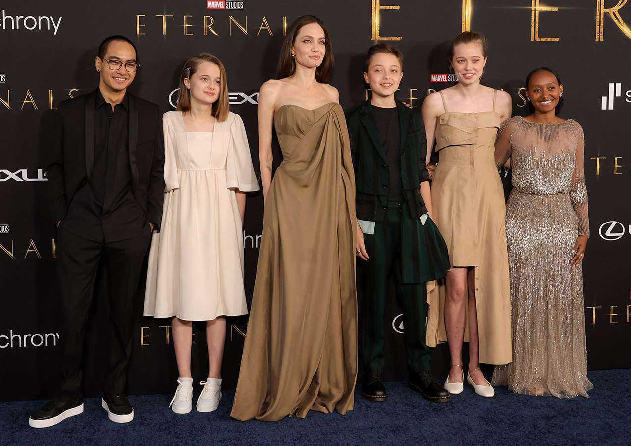 From Oscars to Eternals: Zahara Jolie-Pitt's gown recycle sparks fashion frenzy