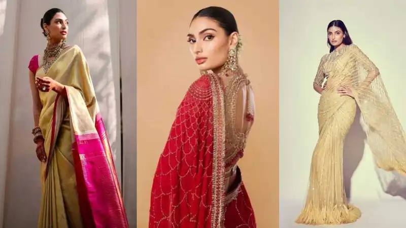 Athiya Shetty is not just turning 31 but is also turning heads with her fabulous saree collection