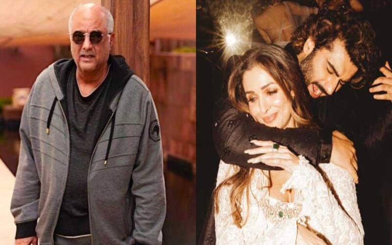 Boney Kapoor, Malaika Arora and Arjun Kapoor