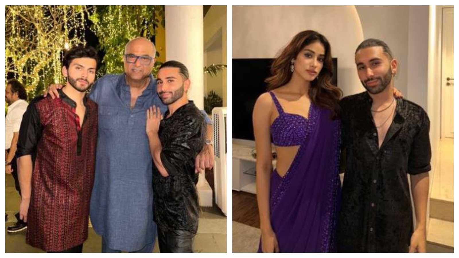 Janhvi Kapoor's rumoured BF Shikhar Pahariya joins her dad Boney Kapoor's birthday celebration; see inside pics