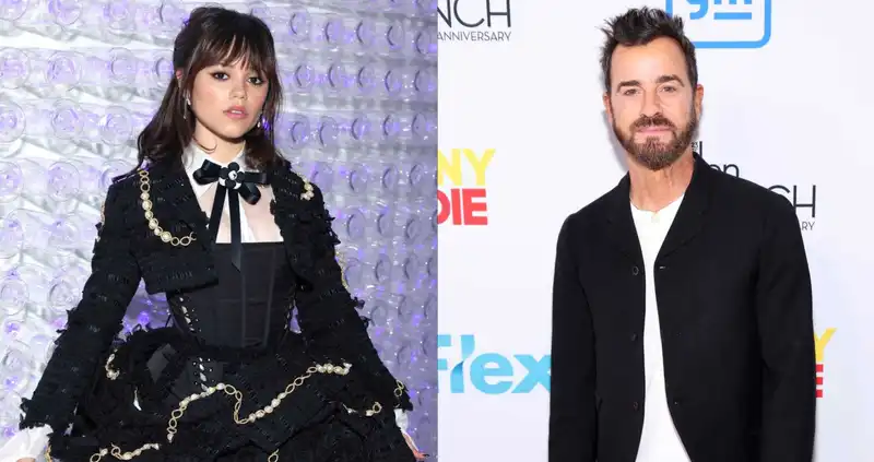 Jenna Ortega and Justin Theroux (Source: Complex)