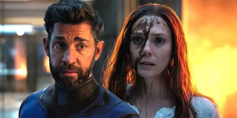 John Krasinski and Elizabeth Olsen (Source: ScreenRant)