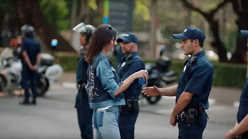 Kendal Jenner's Pepsi ad (Source: The New York Times)