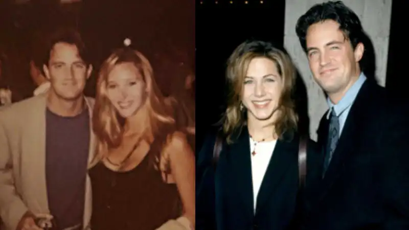 Matthew Perry with Jennifer Aniston and Lisa Kudrow