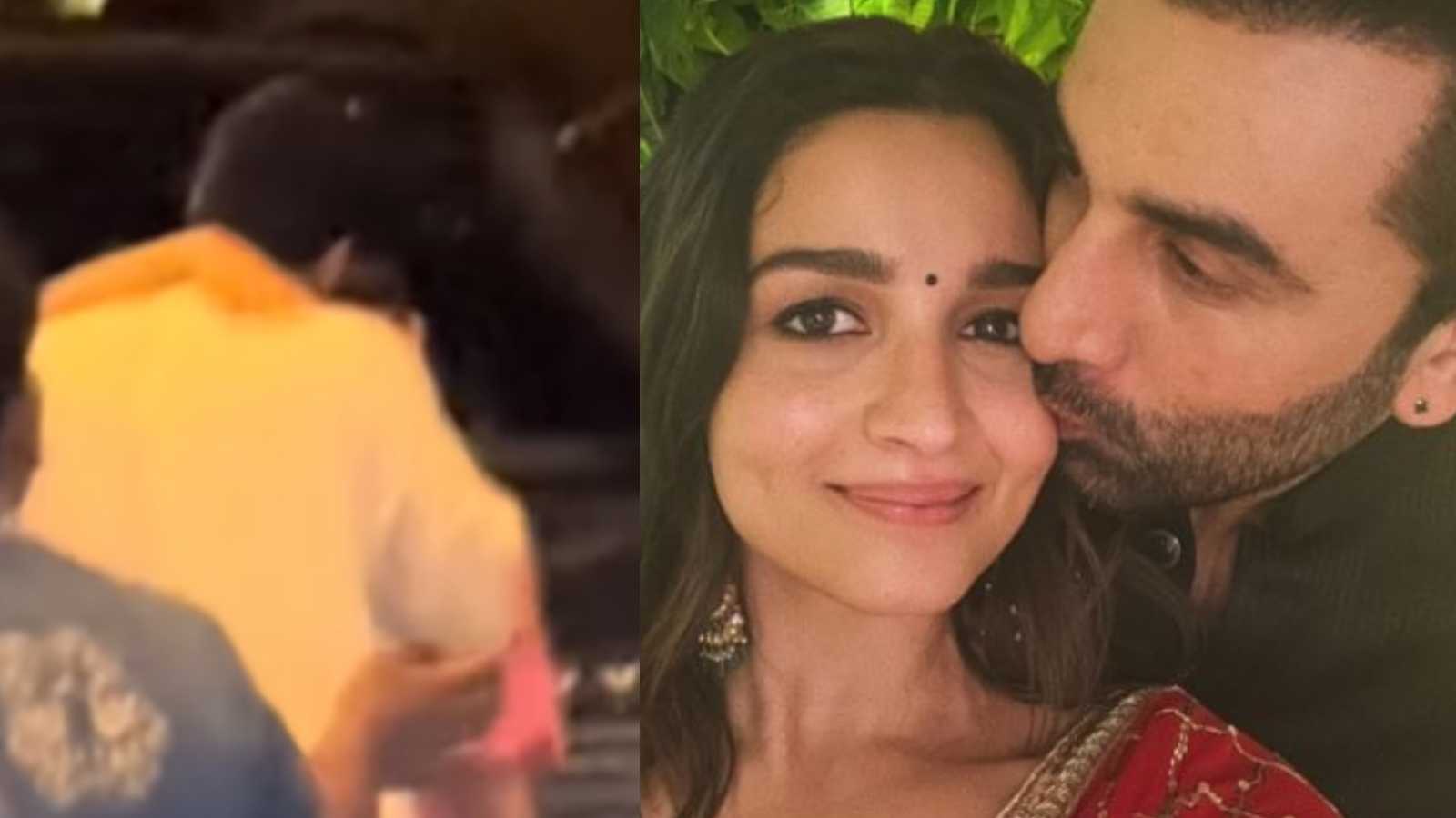 'Red flag se green flag' : Ranbir Kapoor gets trolled for hugging Alia Bhatt's family in front of paparazzi, watch