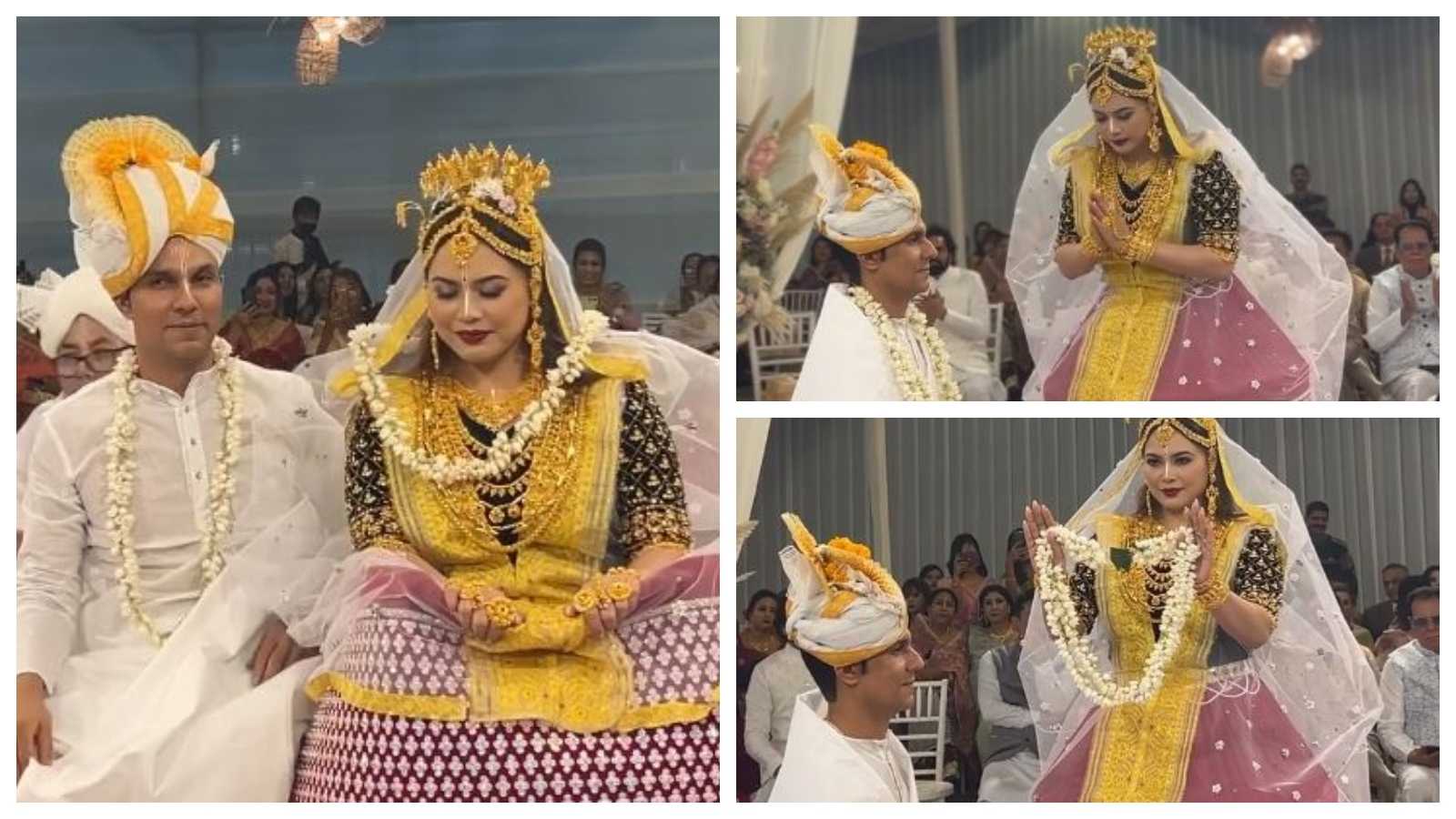 Randeep Hooda and Lin Laishram wedding: First glimpse of bride and bridegroom in traditional Manipuri ensembles is out