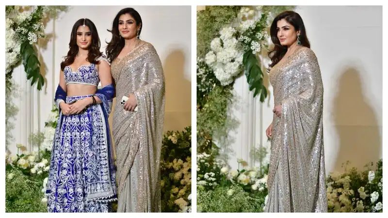 <p>Raveena Tandon and daughter Rasha Thadani</p>