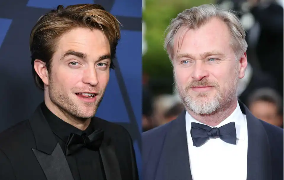 Robert Pattinson and Christopher Nolan (Source: NME)