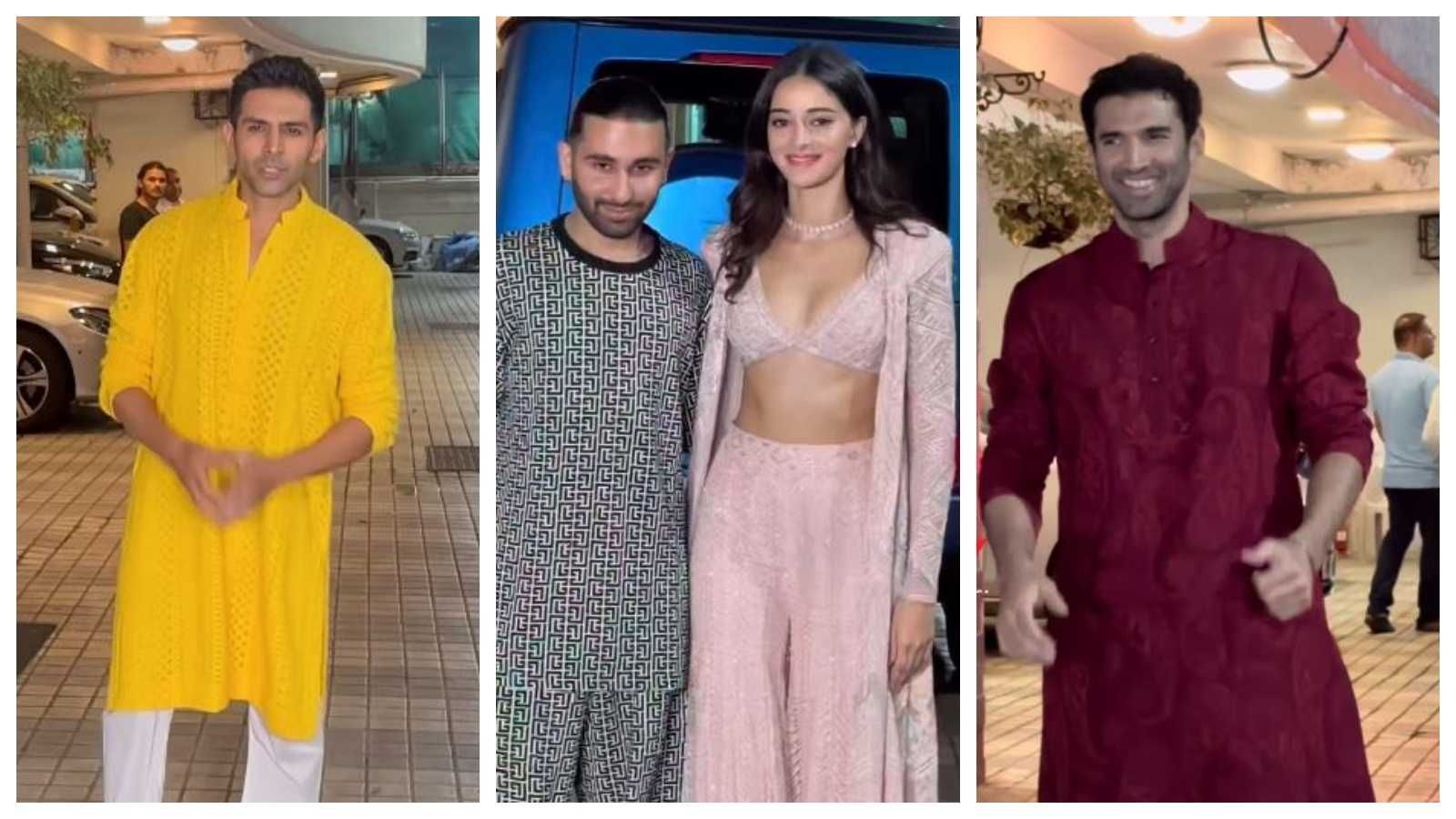 Sara Ali Khan hosts Diwali party; ex-boyfriend Kartik Aaryan, Ananya Panday,  Aditya Roy Kapur and others attend