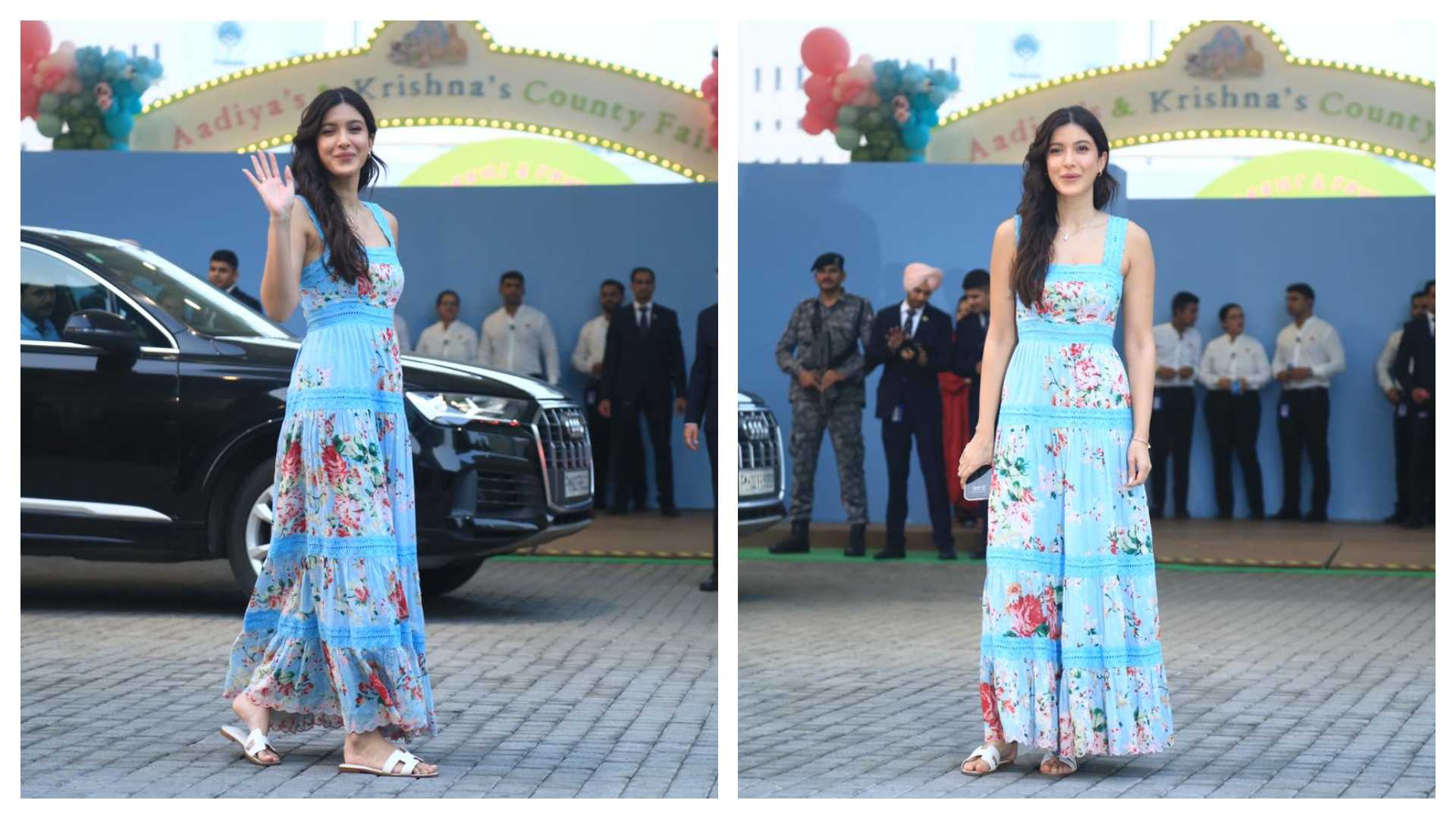 Shanaya Kapoor's breezy blue ensemble lights up the birthday bash of Isha Ambani's twins, Pics inside