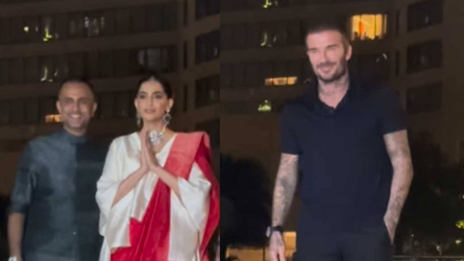 Sonam Kapoor and Anand Ahuja host a party for David Beckham