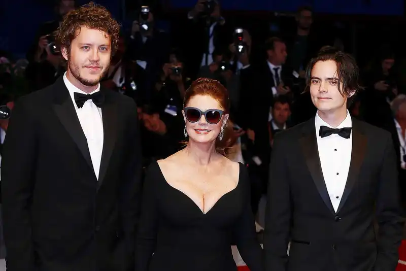 Susan Sarandon with her sons (Source: People)