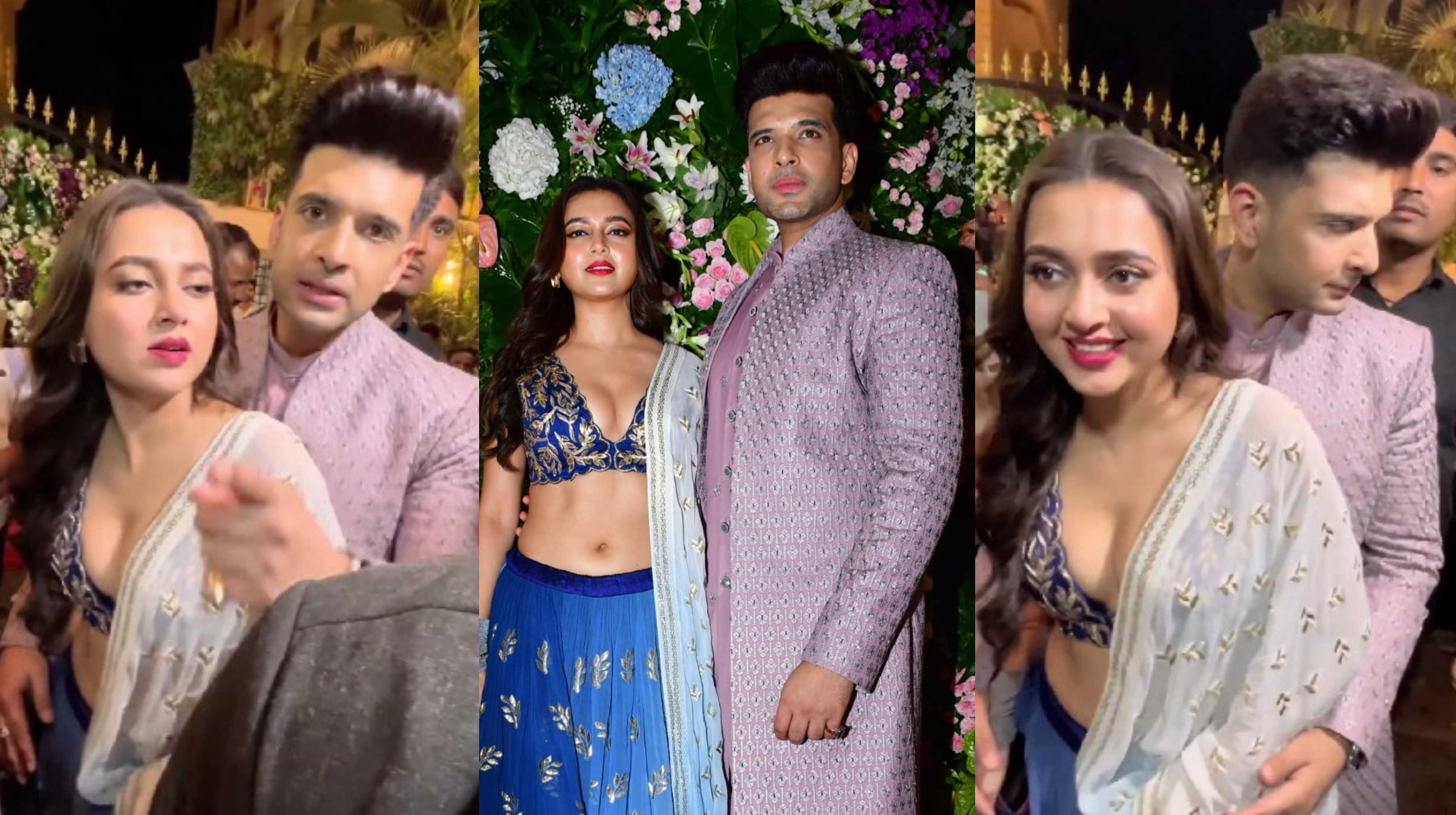 Karan Kundrra holds Tejasswi Prakash in a protective embrace post a Diwali party; fans call him ‘worlds best BF’