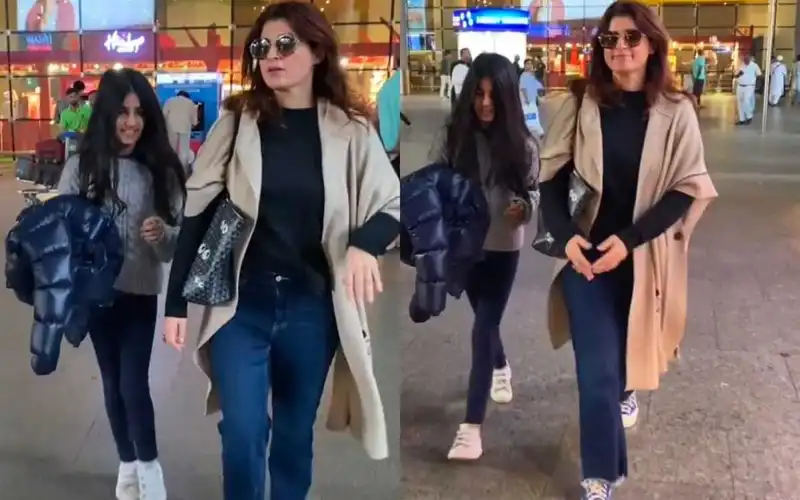 Twinkle Khanna spotted with daughter Nitara