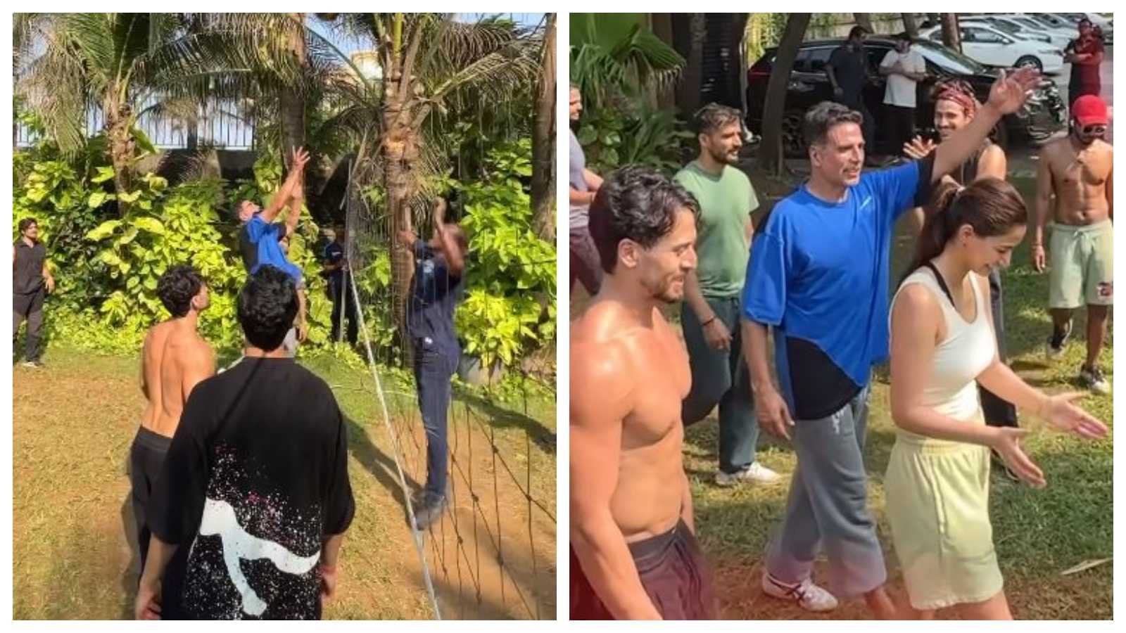 Akshay Kumar plays volleyball with ex-couple Tiger Shroff-Disha Patani; netizens hope for latter's patch-up