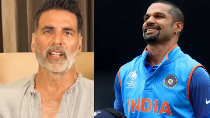 Akshay Kumar and Shikhar Dhawan 