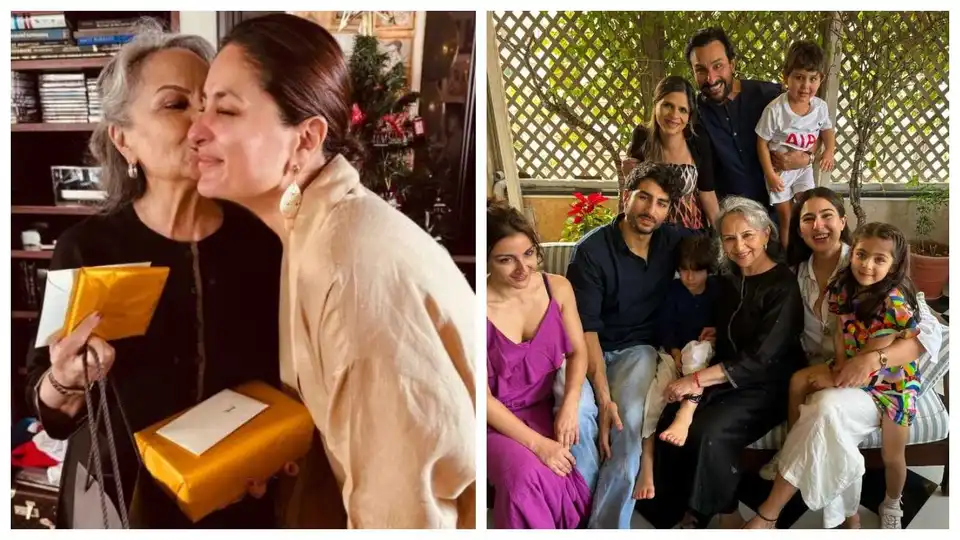 Kareena Kapoor Khan, Sara Ali Khan share happy moments from Sharmila Tagore's birthday celebration; see pics