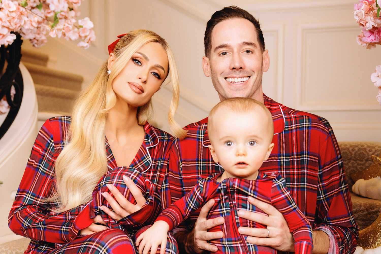 Paris Hilton's enchanting first Christmas as a mom with newborn ...