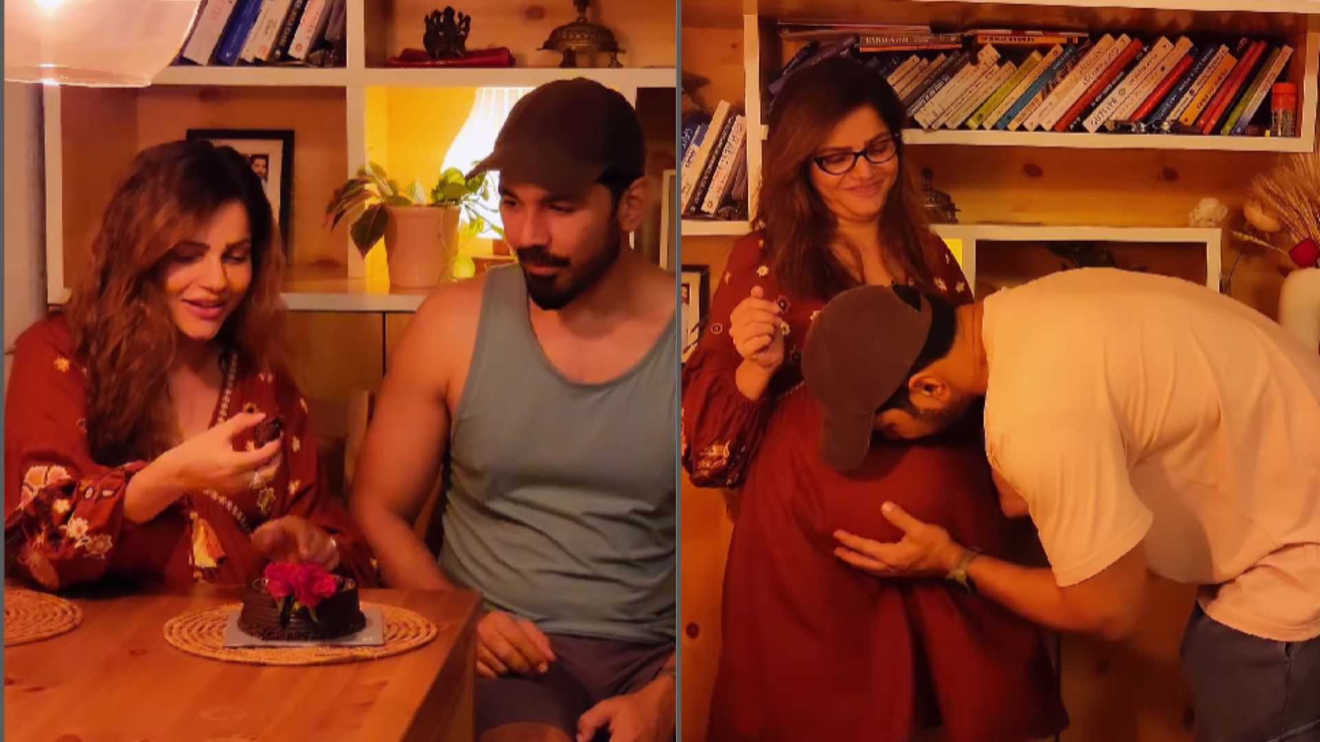 Soon-to-be-mommy Rubina Dilaik gets pampered by hubby Abhinav Shukla and her family in THIS lovely video, watch