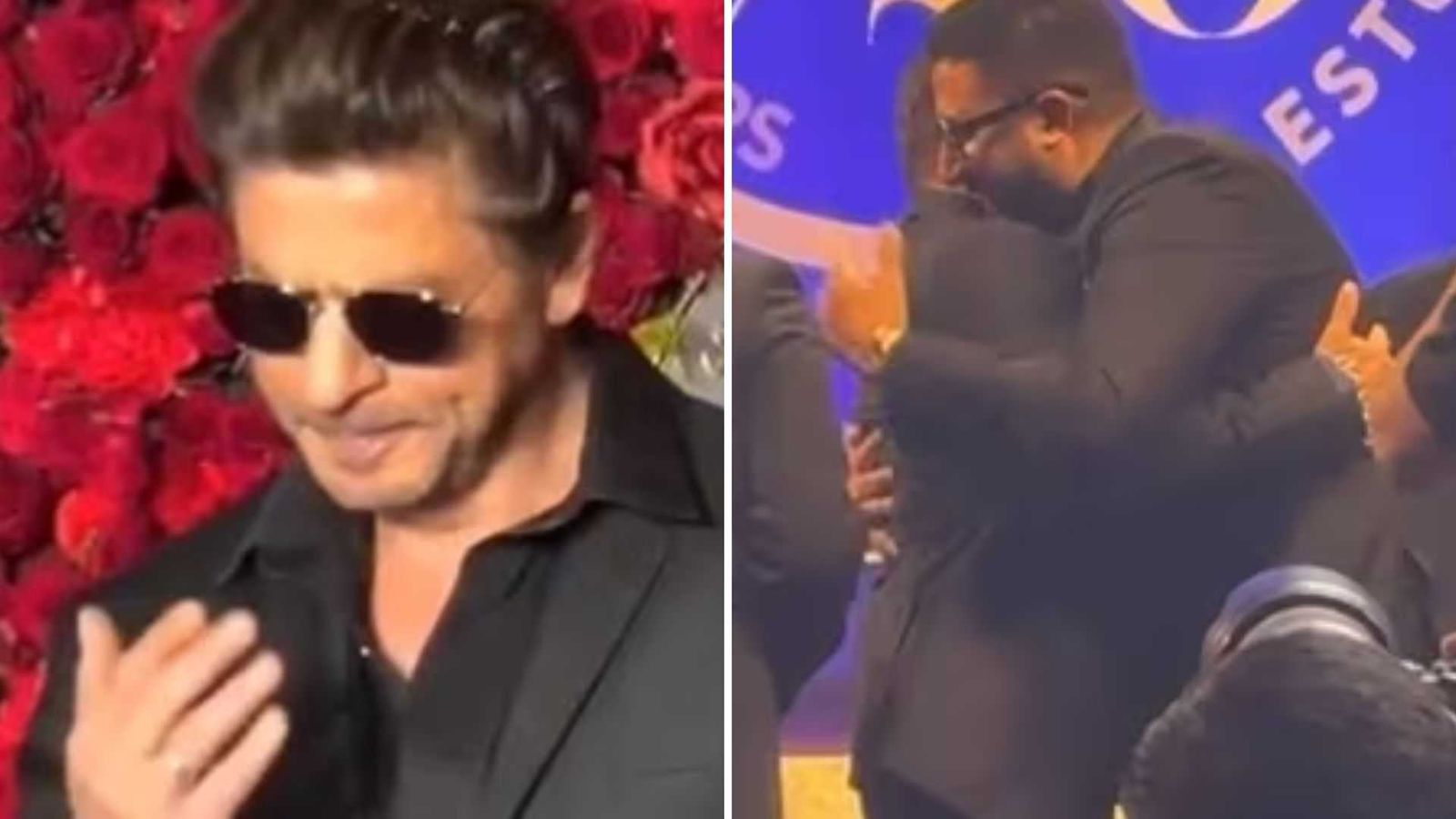 Salman Khan bonds with Abhishek Bachchan, Shah Rukh Khan charms in black at Anand Pandit's birthday bash