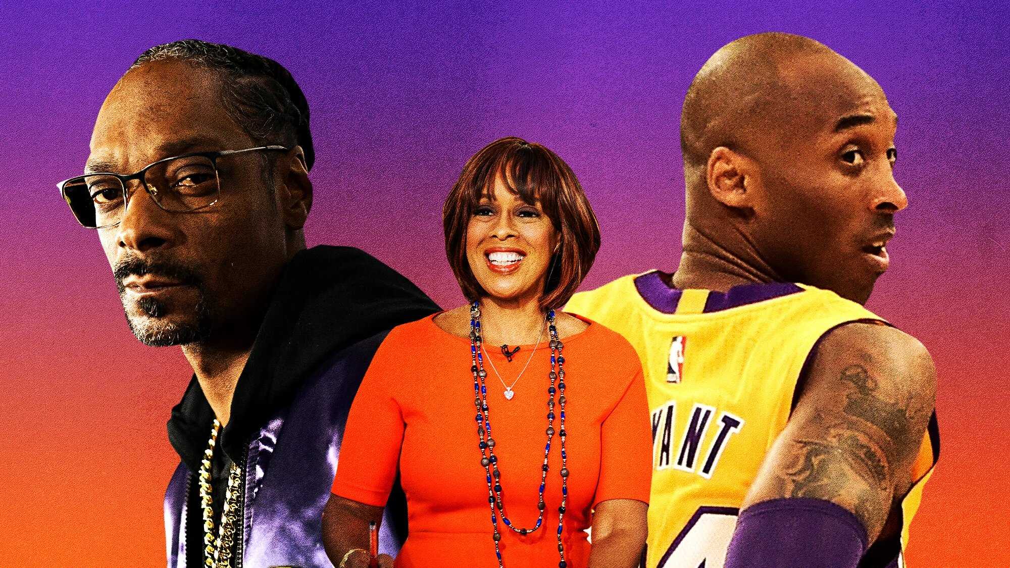 Snoop Dogg, Gayle King, and Kobe Bryant (Source: GQ)