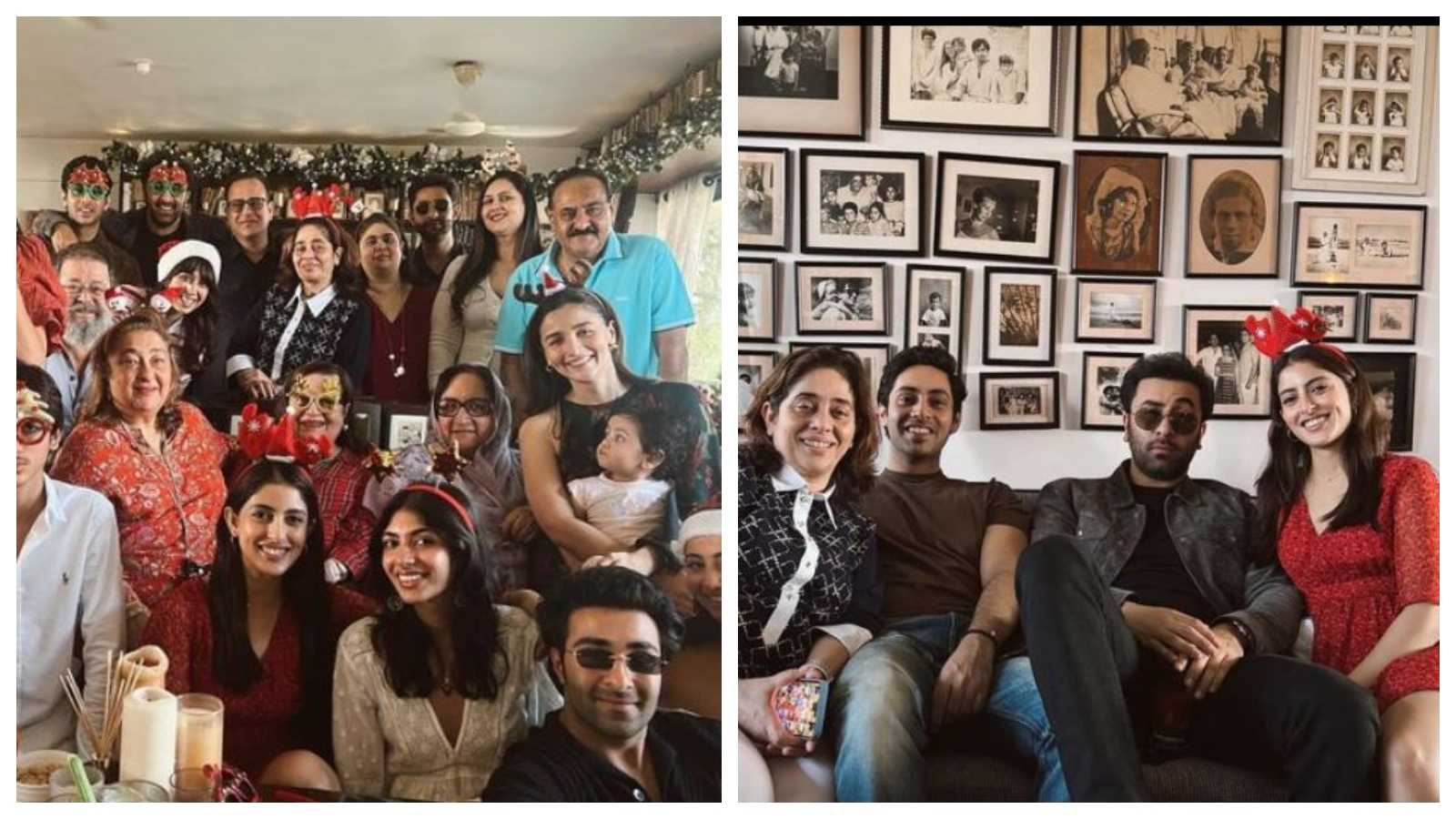 Inside The Kapoor's Christmas celebration: Raha sits on Alia's lap; Ranbir, Agastya and others pose for perfect family photo
