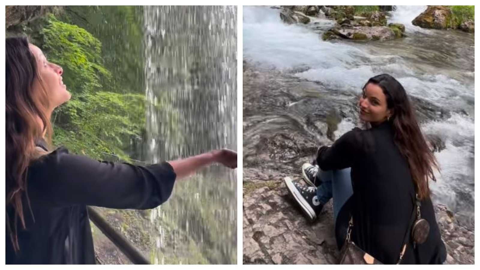 'Animal He Kay Waha': Triptii Dimri Aka Bhabhi 2 Enjoys Waterfalls In ...