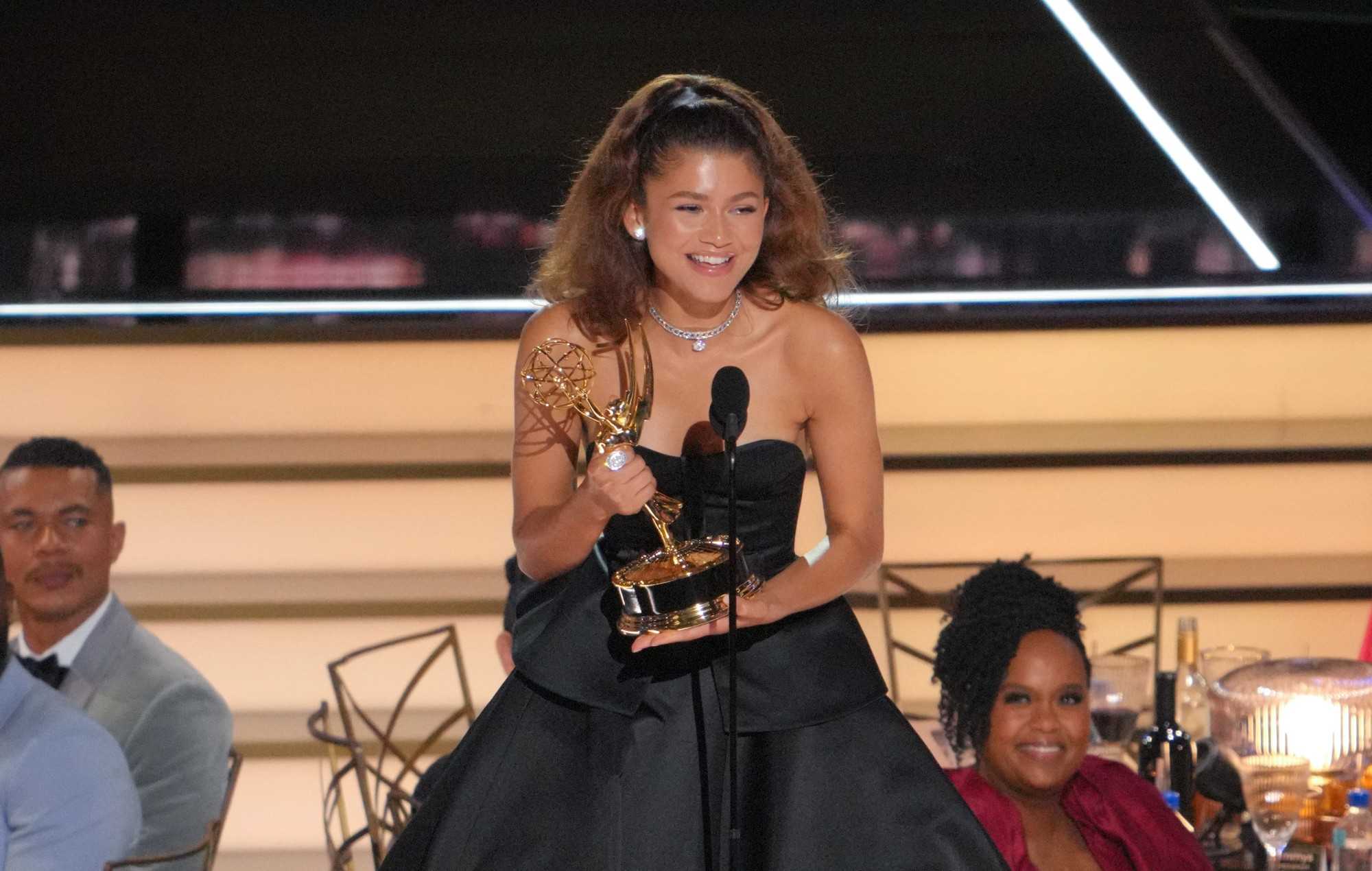 Zendaya shattered Emmy records being youngest and first Black woman to win twice