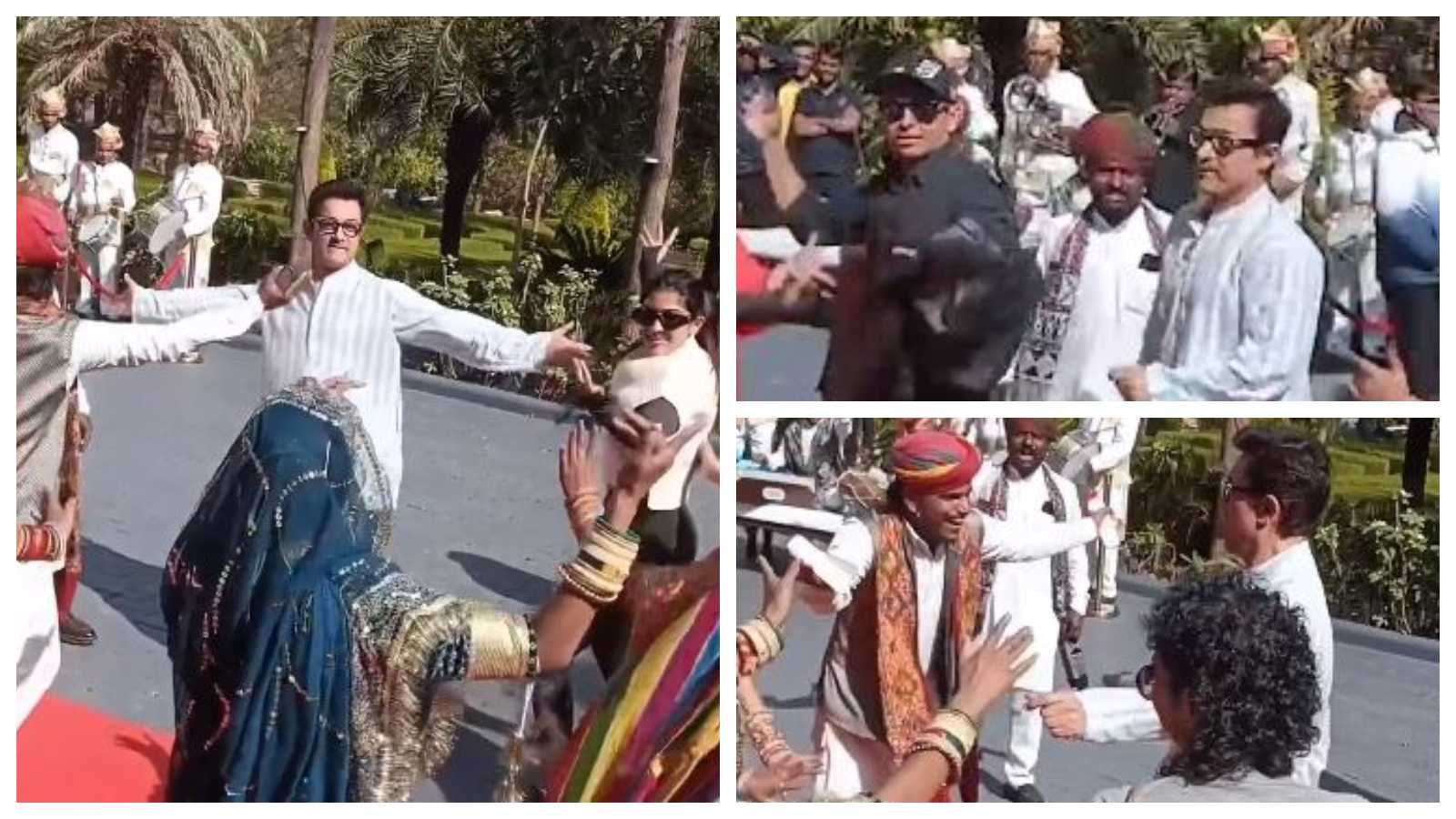 Aamir Khan dances his heart out in Udaipur amid Ira Khan's wedding festivities, Kiran Rao and others join him; watch