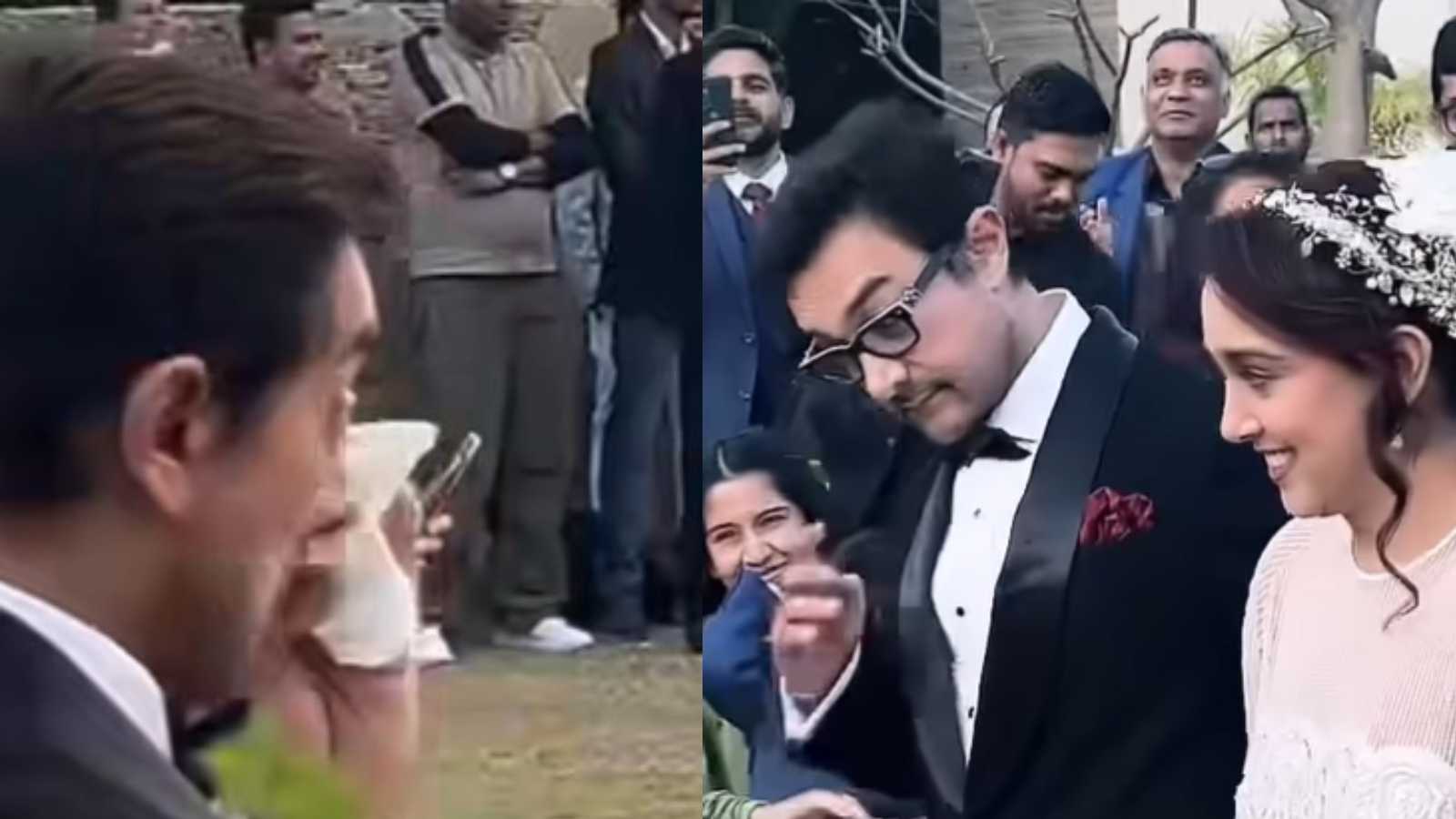 Aamir Khan gets emotional at Ira's wedding