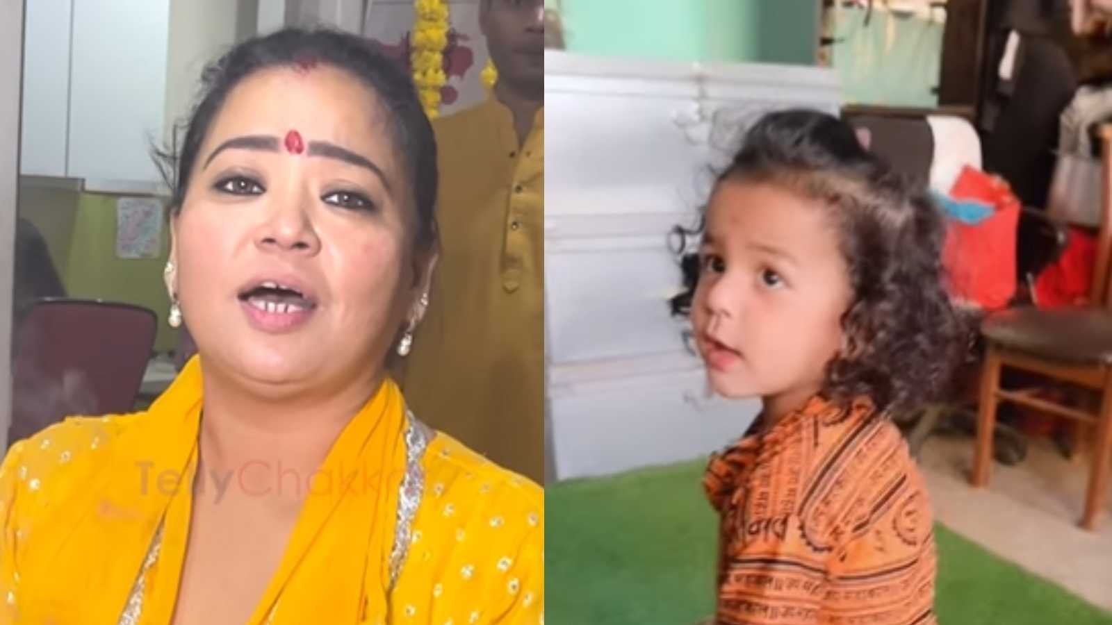Bharti Singh performs Lord Ram's puja inside her office
