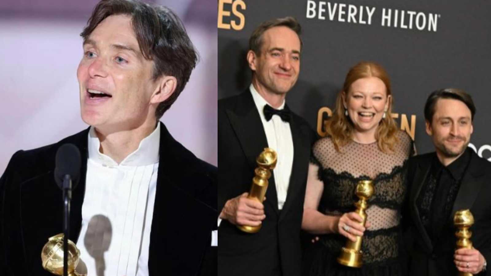 Golden Globes 2024 Oppenheimer and Succession sweep majority of the