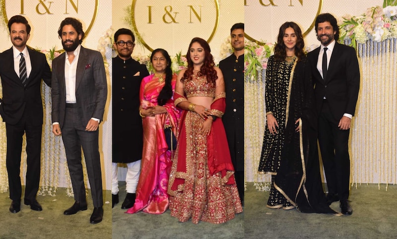 Ira-Nupur Wedding Reception: आमिर खान की बेटी के रिसेप्शन में लगा सितारों ला जमावड़ा, अनिल कपूर, जूही चावला, फरहान अख्तर समेत पहुंचे ये सितारे