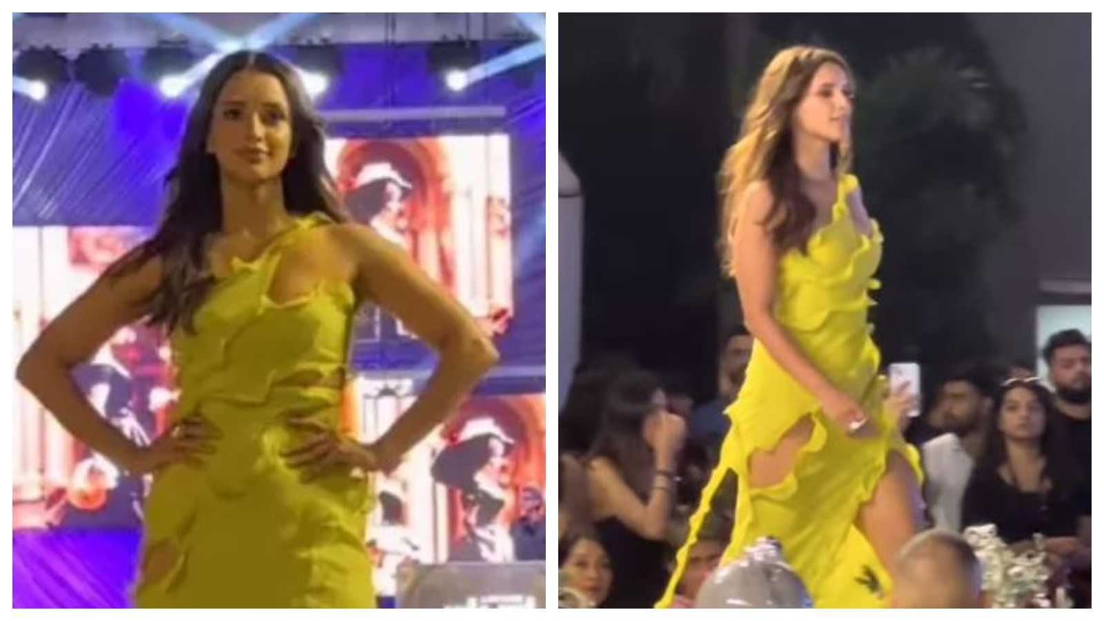 'Worst cat walk': Animal star Triptii Dimri turns showstopper in a lime green cut-out gown, gets trolled