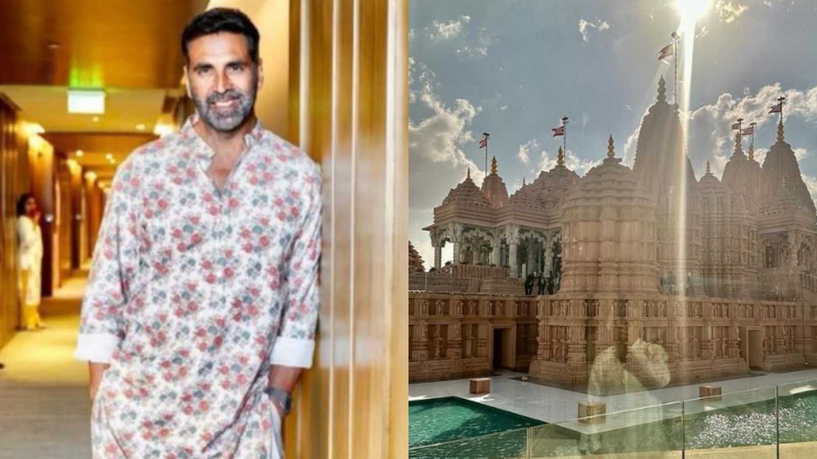 Akshay Kumar shares glimpse of first temple in Abu Dhabi