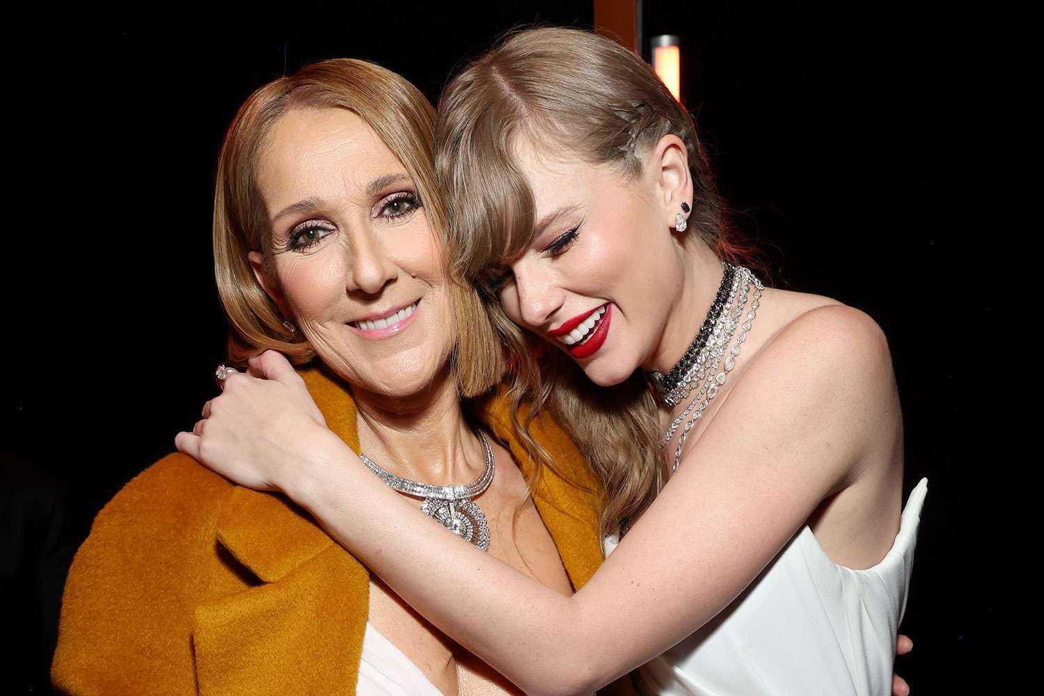 Celion Dion and Taylor Swift at the Grammys (Source: Instagram)