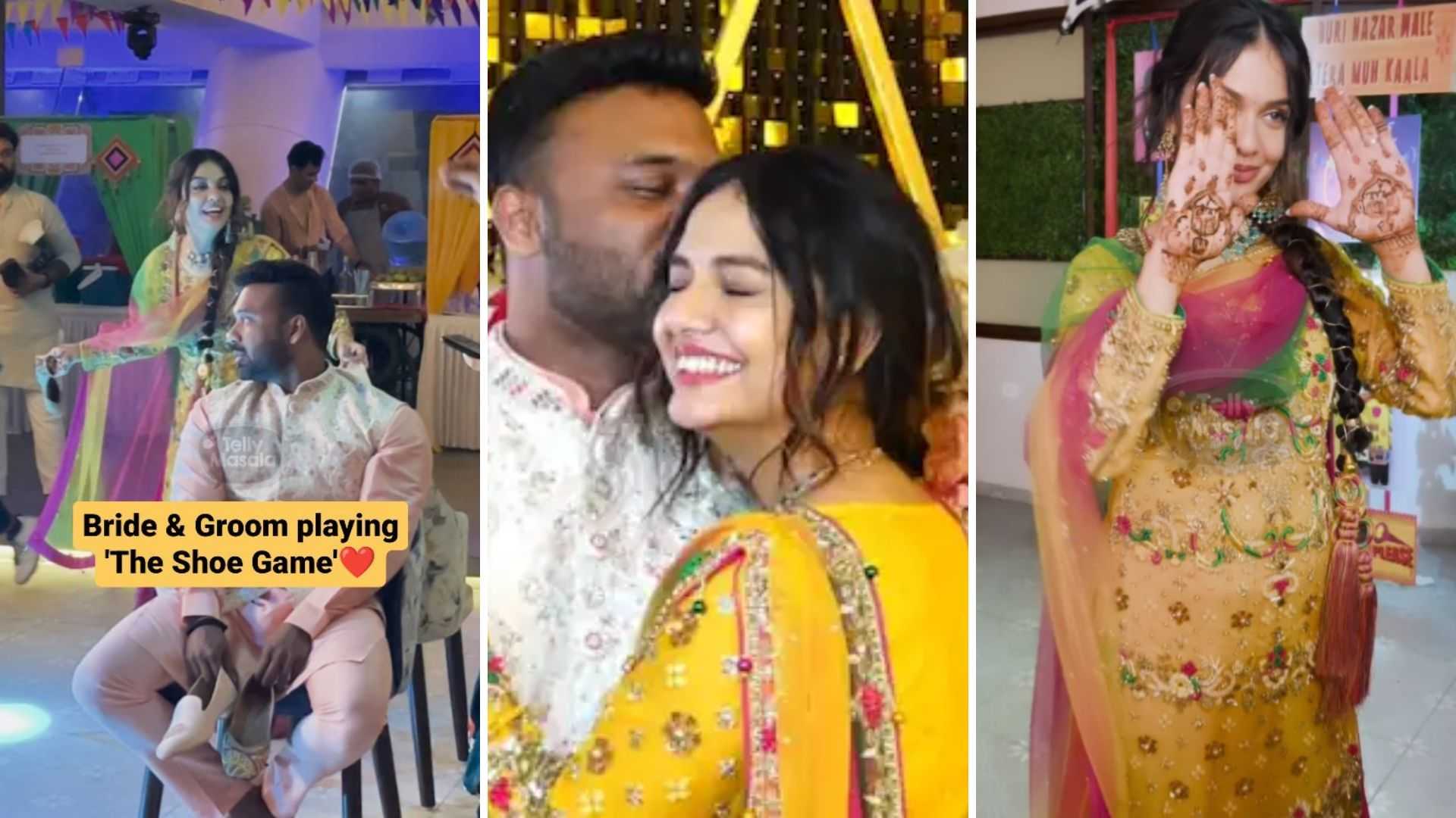 Divya Agarwal and Apurva Padgaonkar's Mehendi ceremony was all about playing fun games & loads of dancing, watch