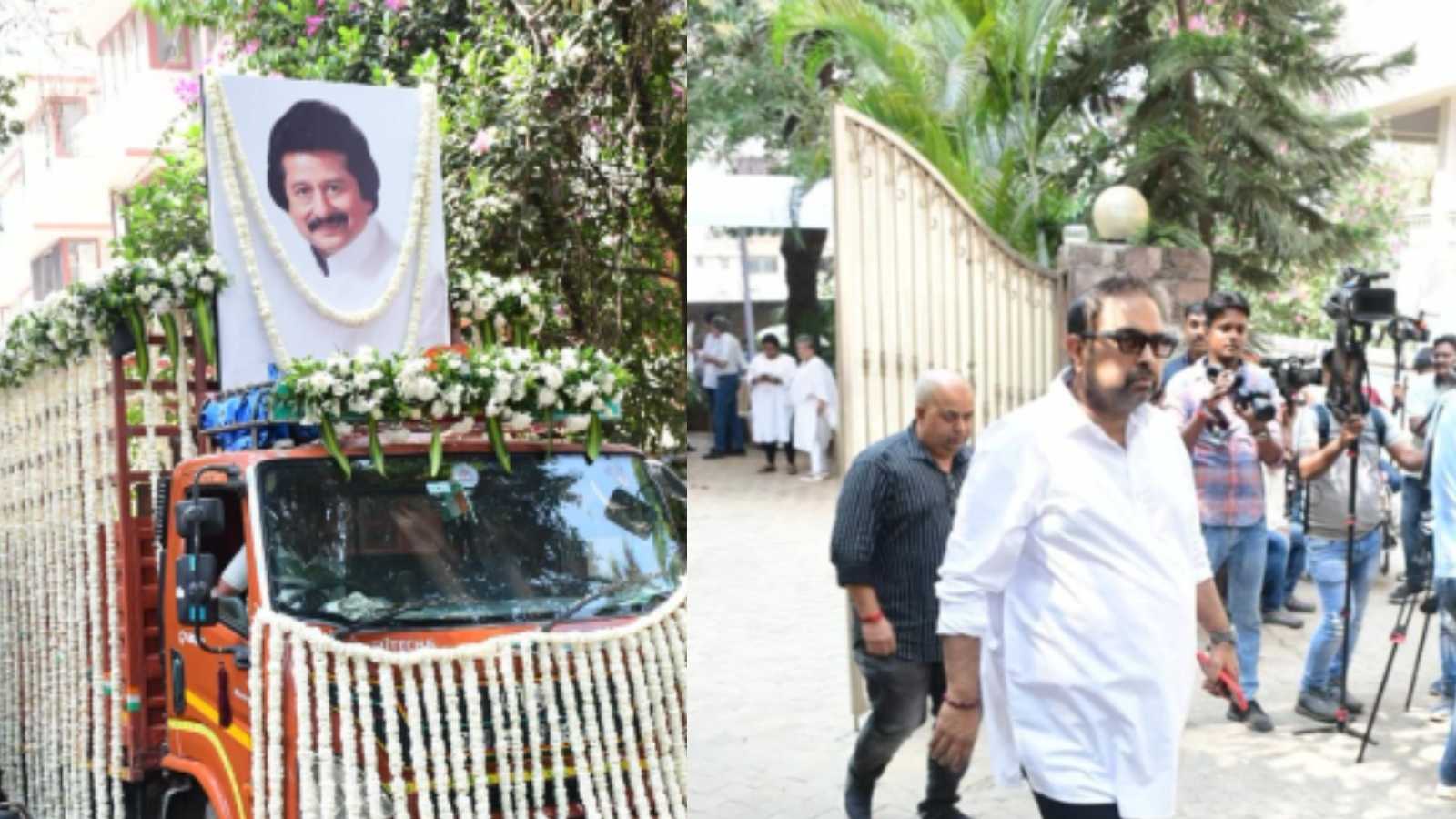 Pankaj Udhas laid to rest with state honours; Shankar Mahadevan, Zakir Hussain and others pay tribute, check pics