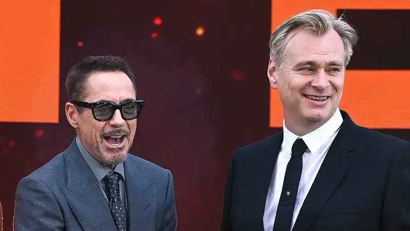 Robert Downey Jr. and Christopher Nolan (Source: X)