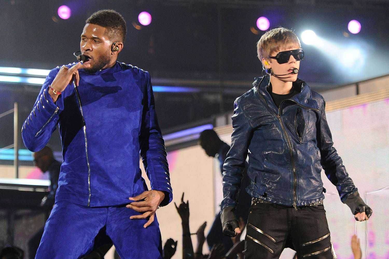 Usher and Justin Bieber (Source: X)