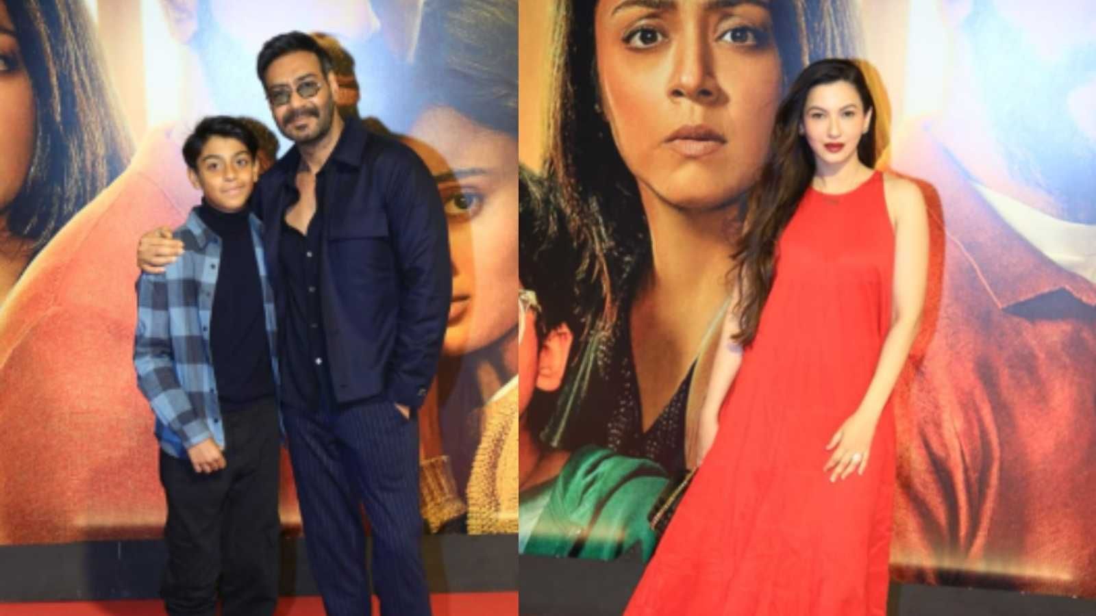 Ajay Devgn poses with Yug while Gauahar Khan lashes out at the paparazzi