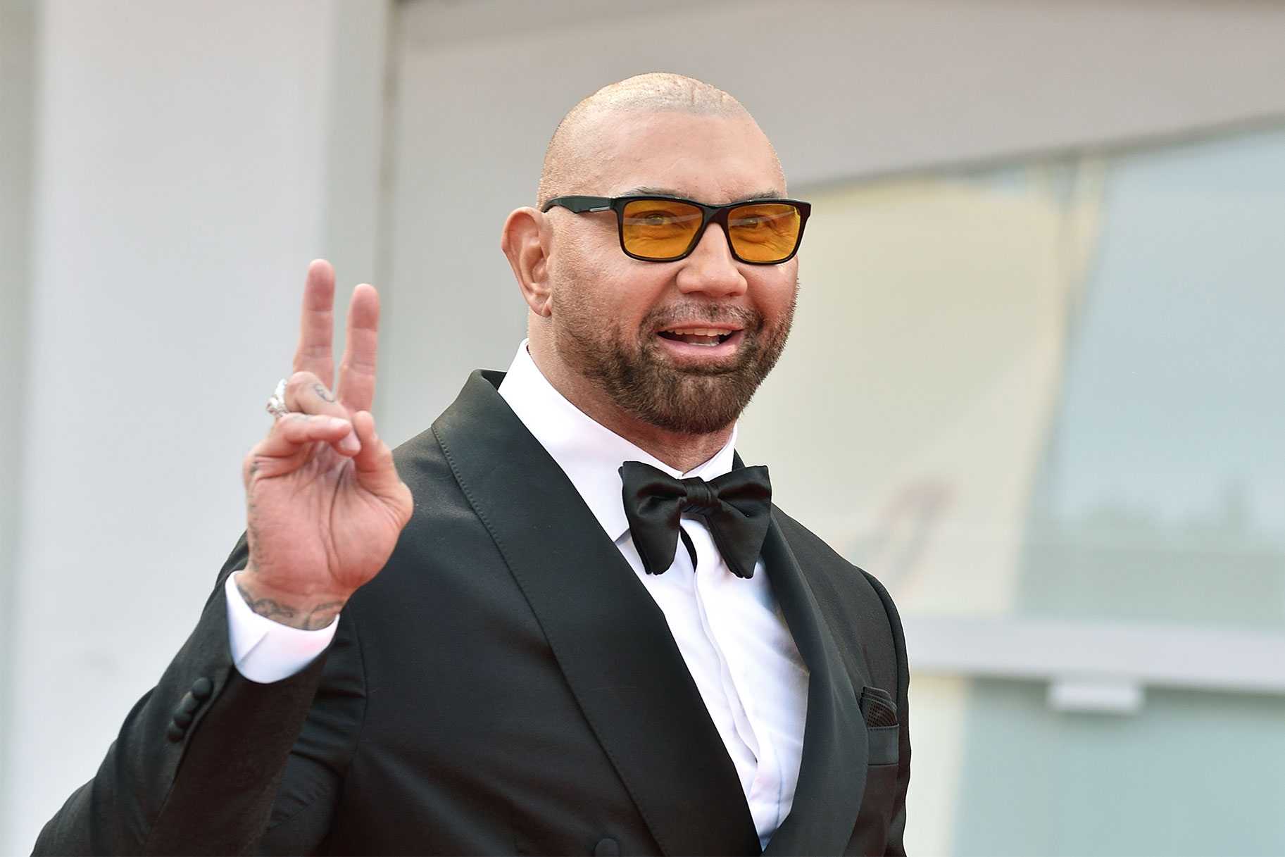 Dave Bautista thanks Chris Pratt and Millie Bobby Brown for helping him adopt his Pit Bull