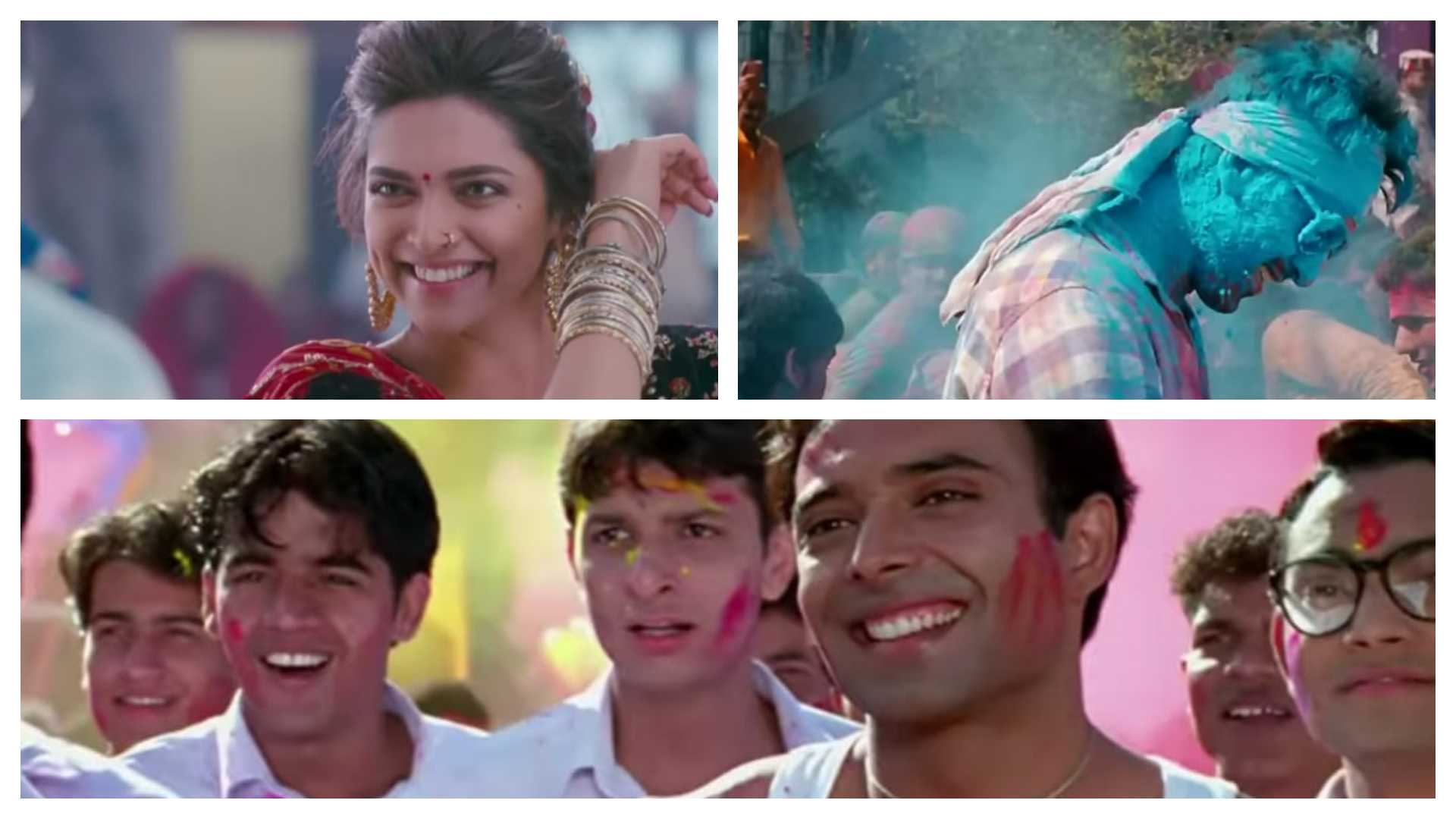 <p>Bollywood Holi scenes</p>