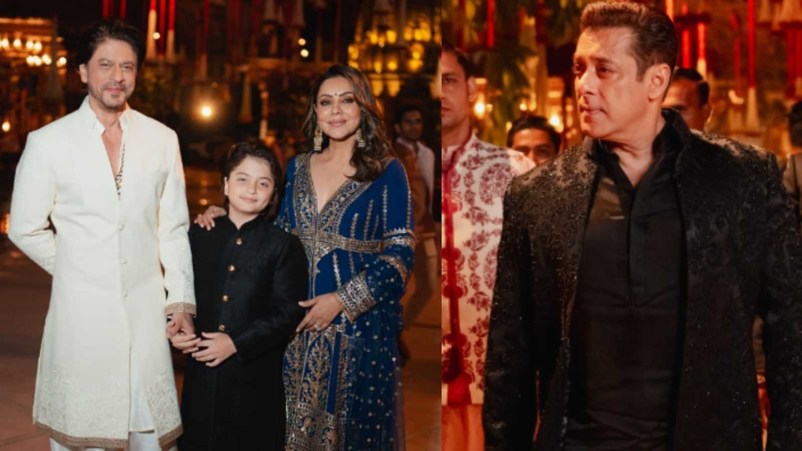 Anant Ambani-Radhika Merchant pre-wedding bash: Shah Rukh Khan & fam exude royalty, Salman Khan is swag personified