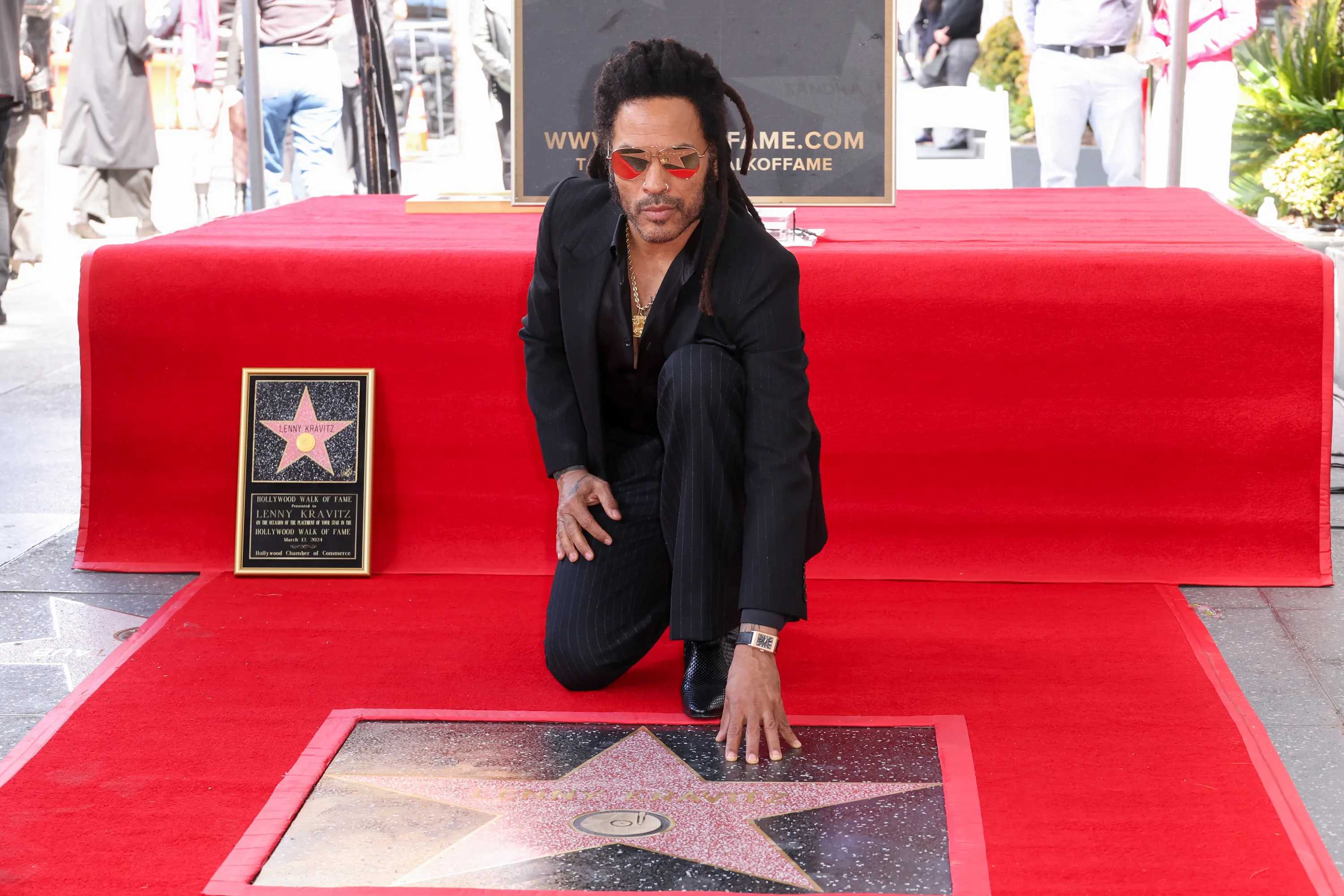 Lenny Kravitz opens up about being honoured with a star on the Hollywood walk of fame