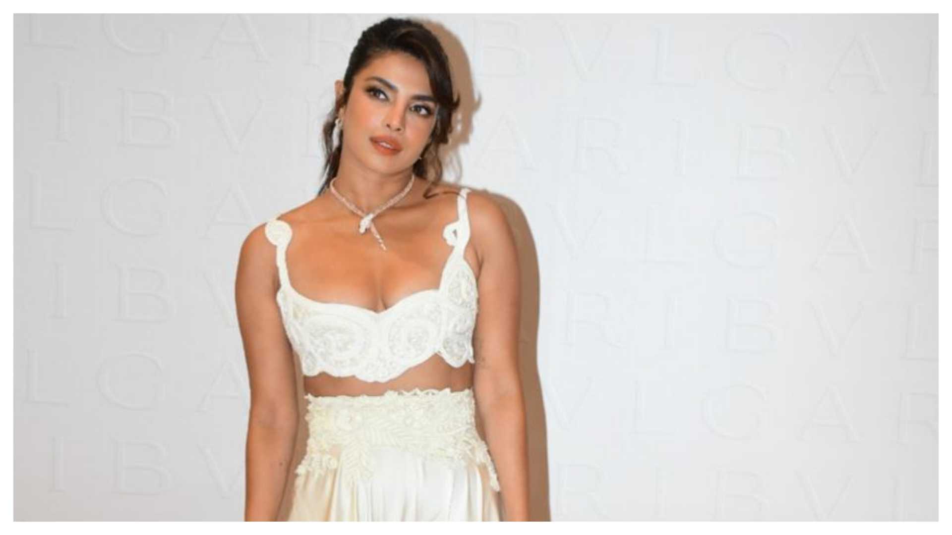 Priyanka Chopra makes heads turn in her ivory crop top and high ponytail, fans gush over her ‘next level aura’