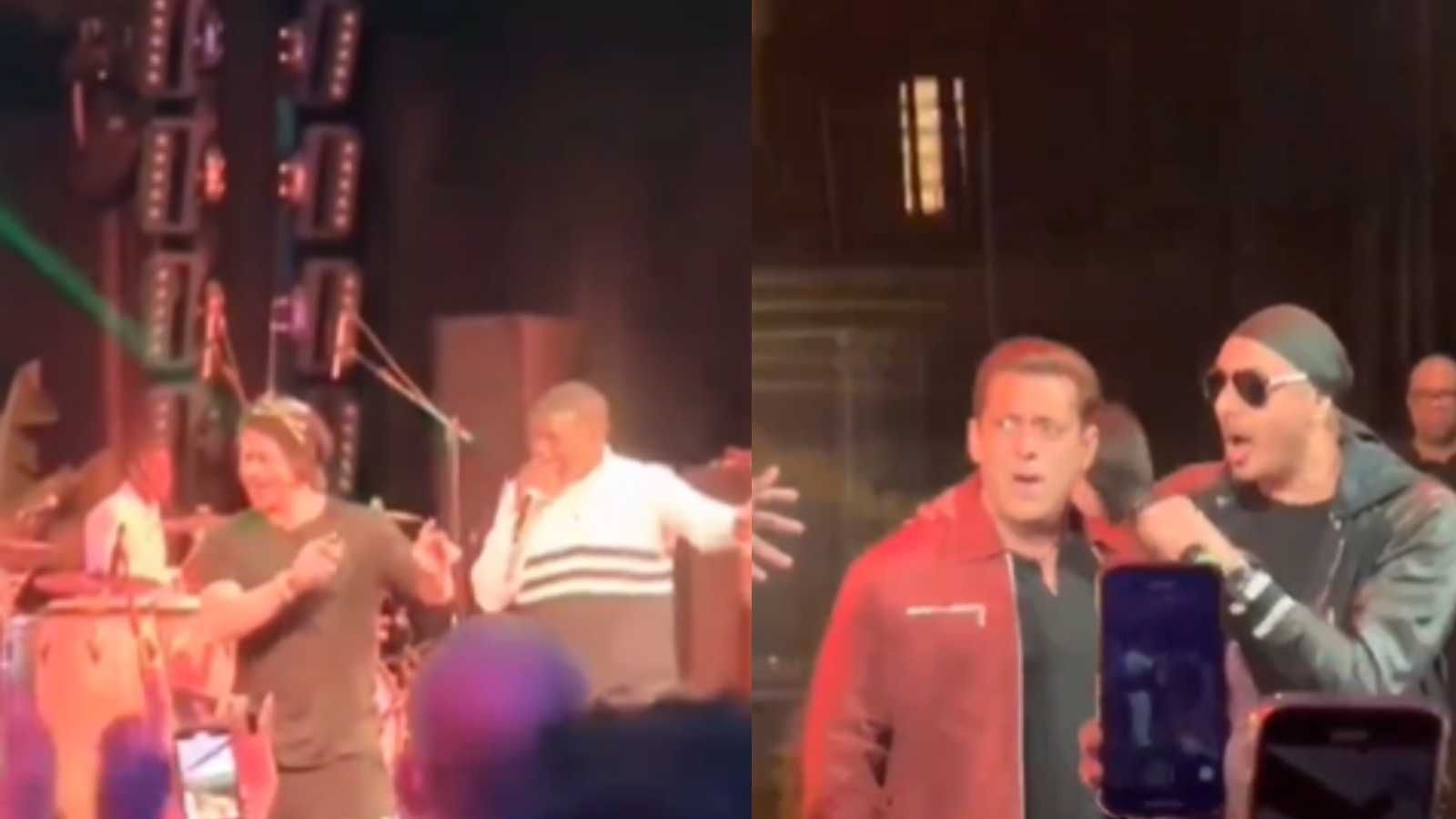 Shah Rukh Khan and Salman Khan groove to Akon's performance in Chammak Challo