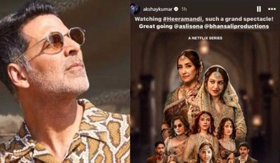 Akshay Kumar reviews Sanjay Leela Bhansali’s Heeramandi; calls it a ‘grand spectacle’!